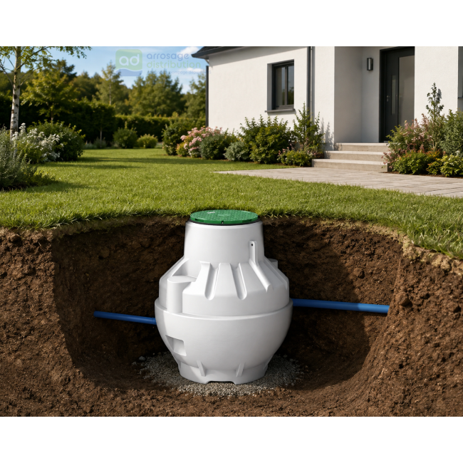 Cuve de stockage eau potable Globus 5000 litres ACS