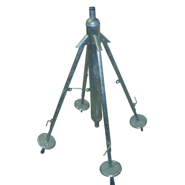 Quadripied métallique réglable 2"