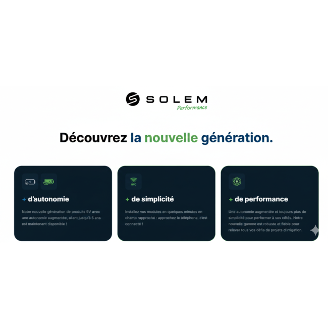 Programmateur BL-IP à pile nouvelle version SOLEM - 1 à 6 Stations