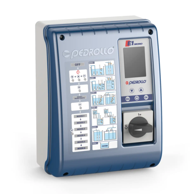 Coffret electrique multifonction E1 Mono - Pedrollo