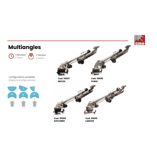 Canon d’arrosage REFLEX + rotorkit 1 SIME