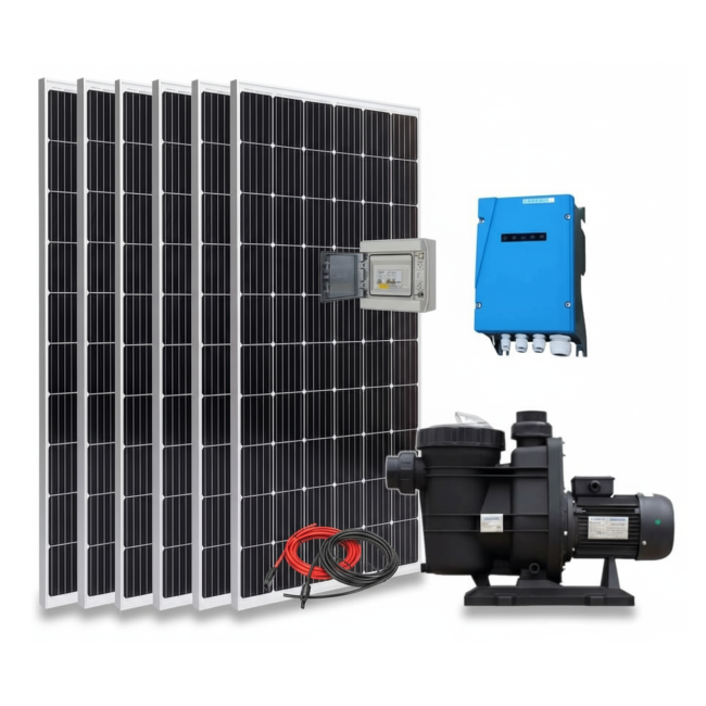 Kit pompe solaire pour piscine 65 à 100m3