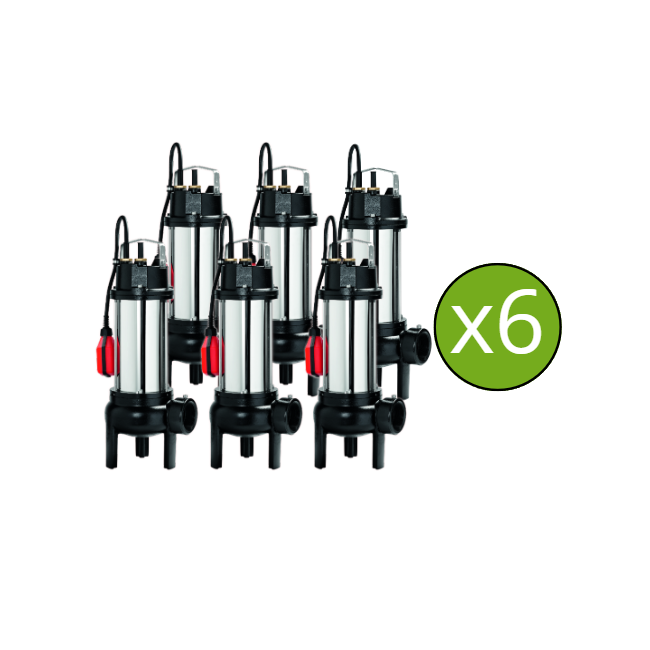 Lot de 6 Pompes Semisom 490 Auto Mono Horizontale