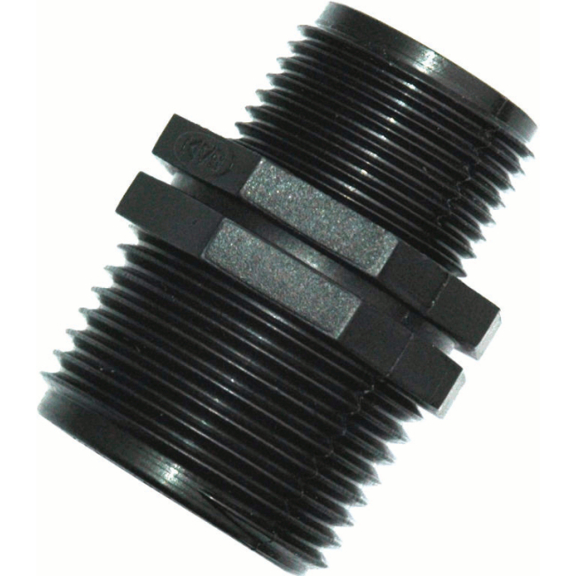Réduction polypropylène M/M  2" X 1"1/4