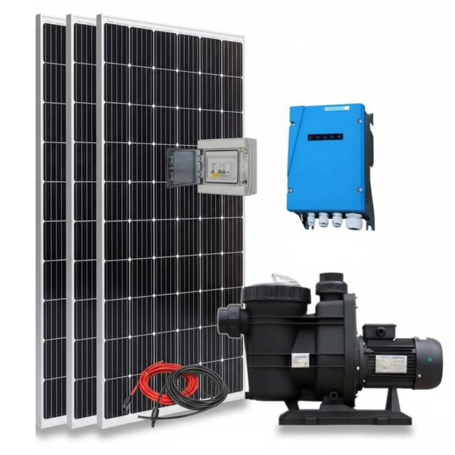 Kit pompe solaire pour piscine 25 à 45m3