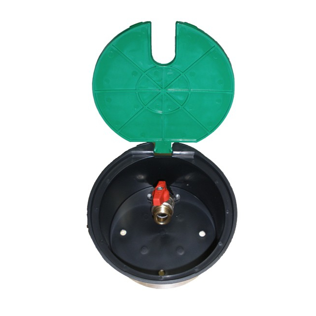 Bouche d'arrosage ronde plastique