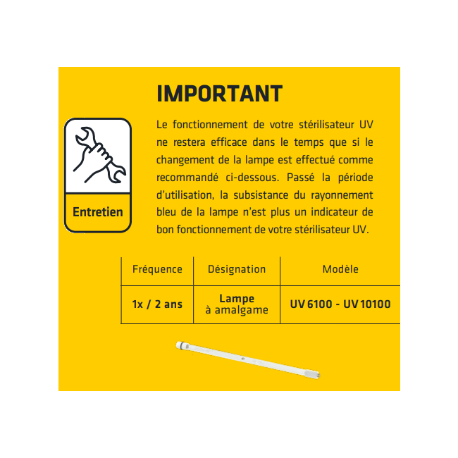 Stérilisateur UV Cintropur 10 100 2″