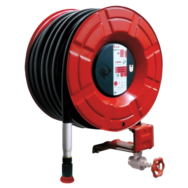 Dévidoir incendie RIA mural rotatif EUR9 33/12 R.Pons