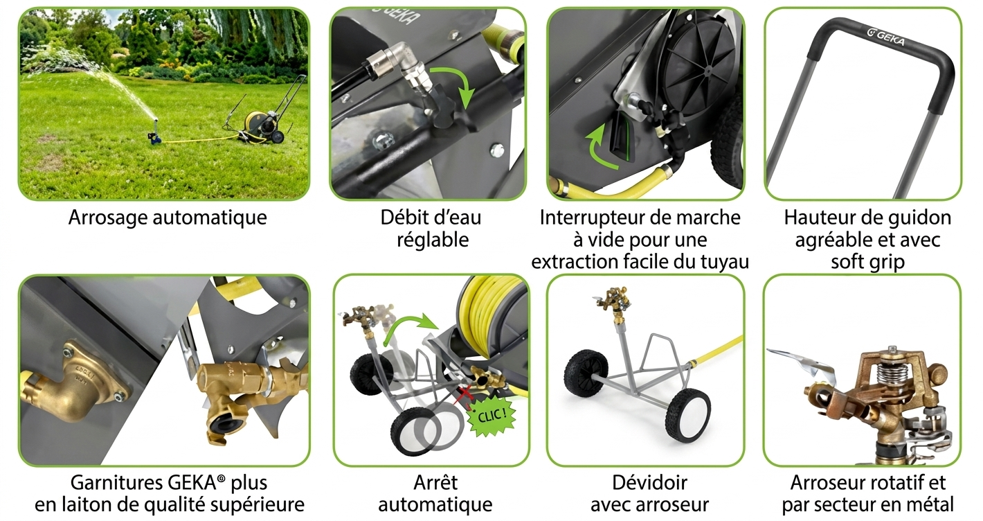 Chariot d'irrigation