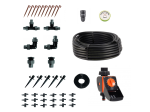 Pack goutte à goutte terrasse ou maison - 1 voie - 9V - 25 ou 50m