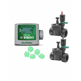 Kit complet RAIN BIRD ESP 9V 2 Stations + 2 électrovannes