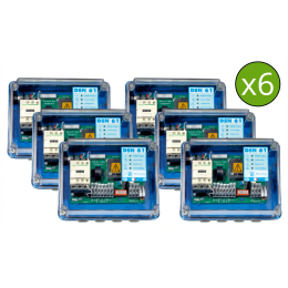 Lot de 6 coffrets DSN 61/12A bi-tension Jetly