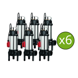 Lot de 6 Pompes Semisom 290 Auto Mono Horizontale