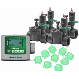 Kit complet RAIN BIRD ESP 9V 4 Stations + 4 électrovannes