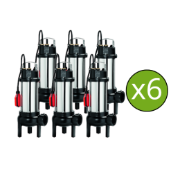 Lot de 6 Pompes Semisom 490 Auto Mono Horizontale